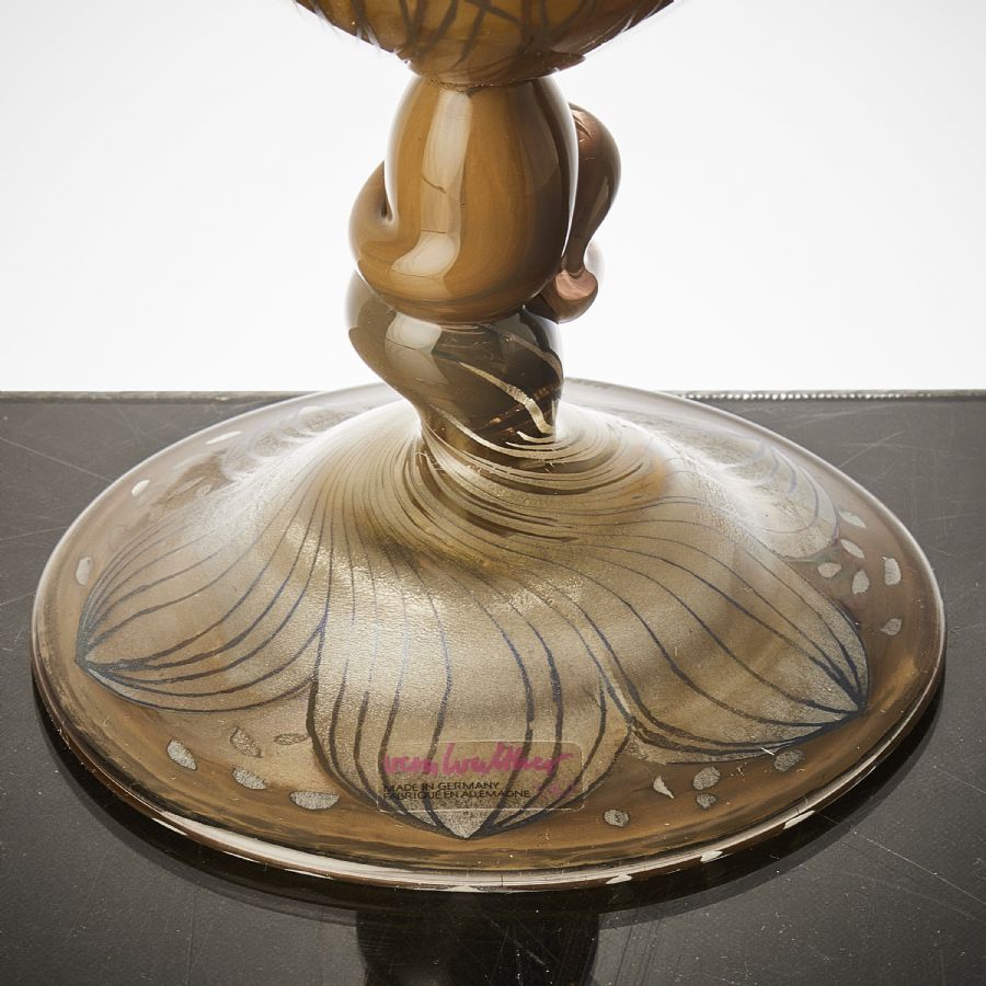 Konstglas, Vera Walther, Tyskland, glas, Signerad. Höjd: 40 cm